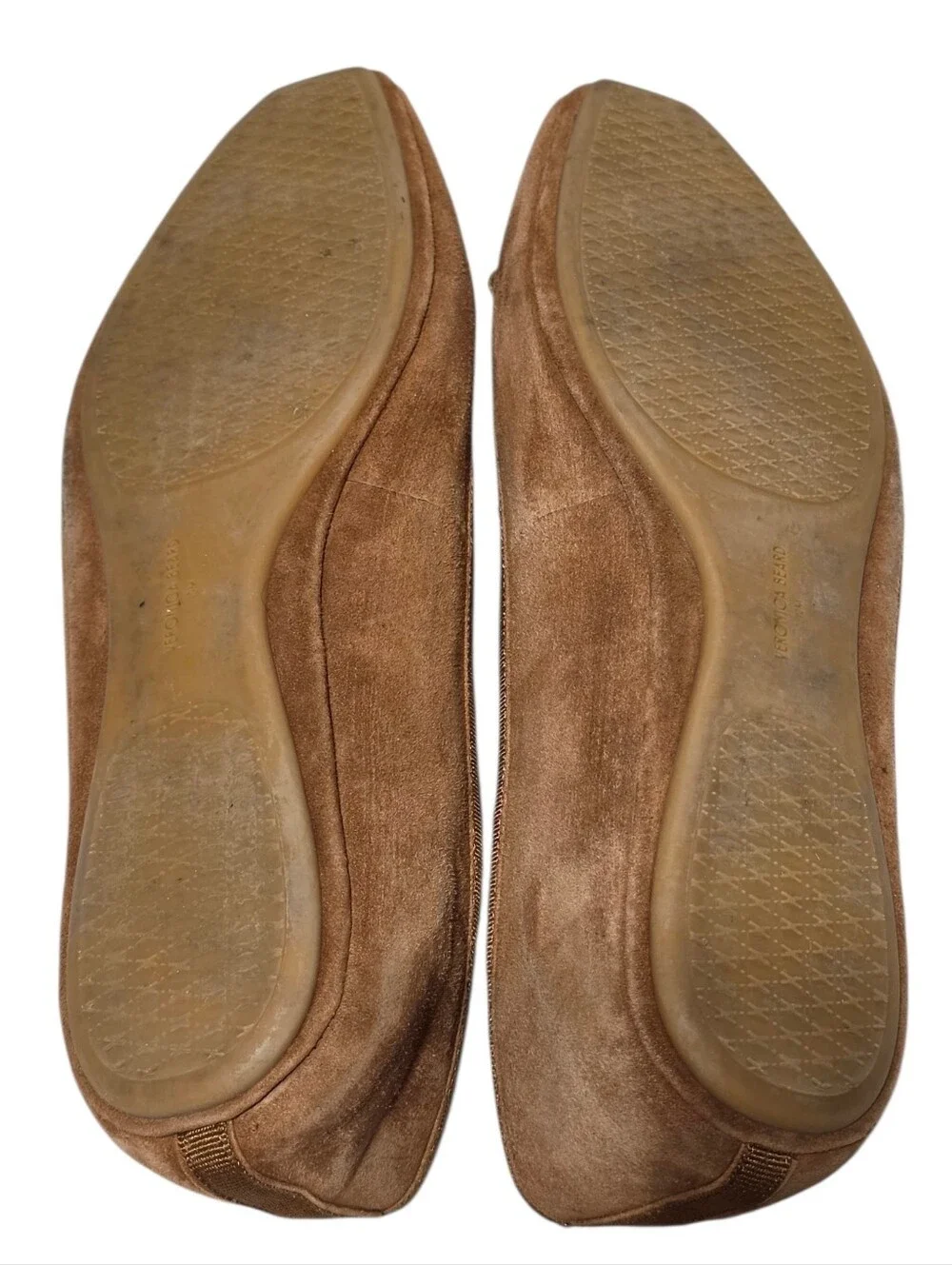 VERONICA BEARD SQUARE TOED BEATRIX SUEDE BALLET FLAT HAZELWOOD SZ 10